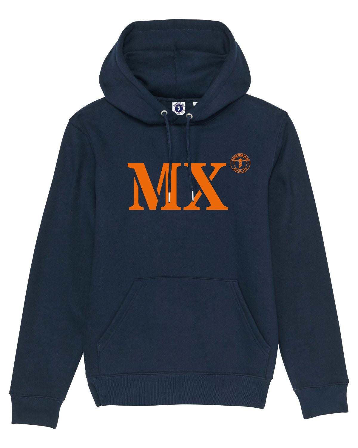 Porter fierement votre sweat à capuche MX pour Morlaix de la marque Quartier iodé pour hommes et femmes.